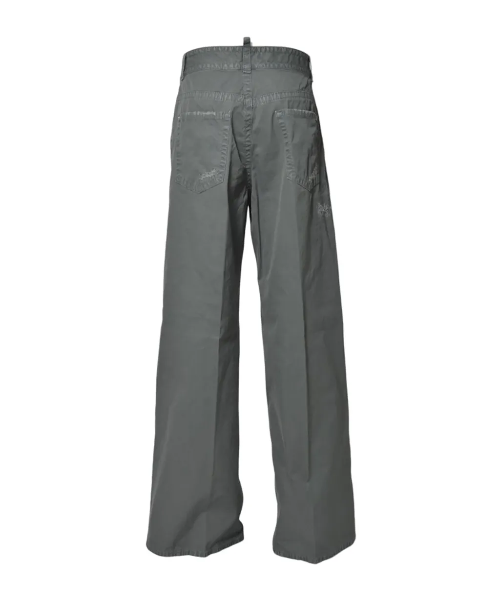 Dsquared2 Distressed Straight-Leg Trousers