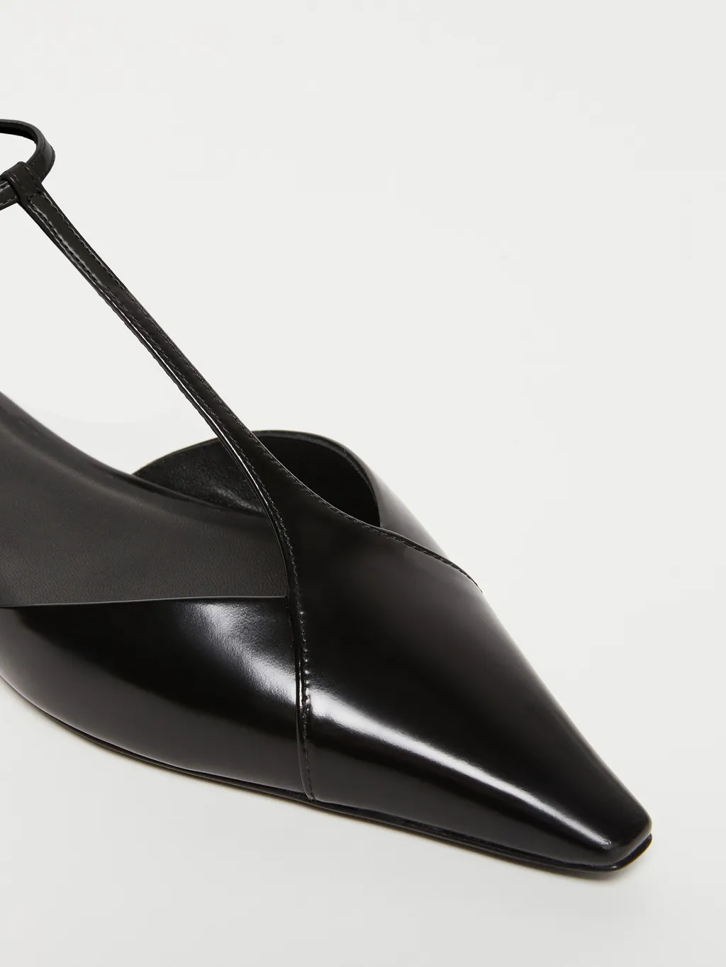 Buffed Leather Ballet Flats