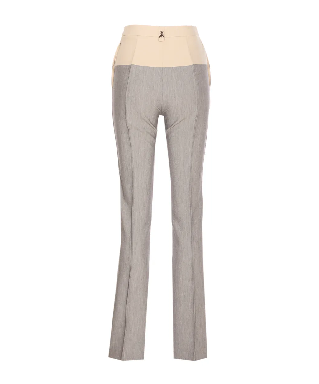 Patrizia Pepe Two-Tone Straight Pants
