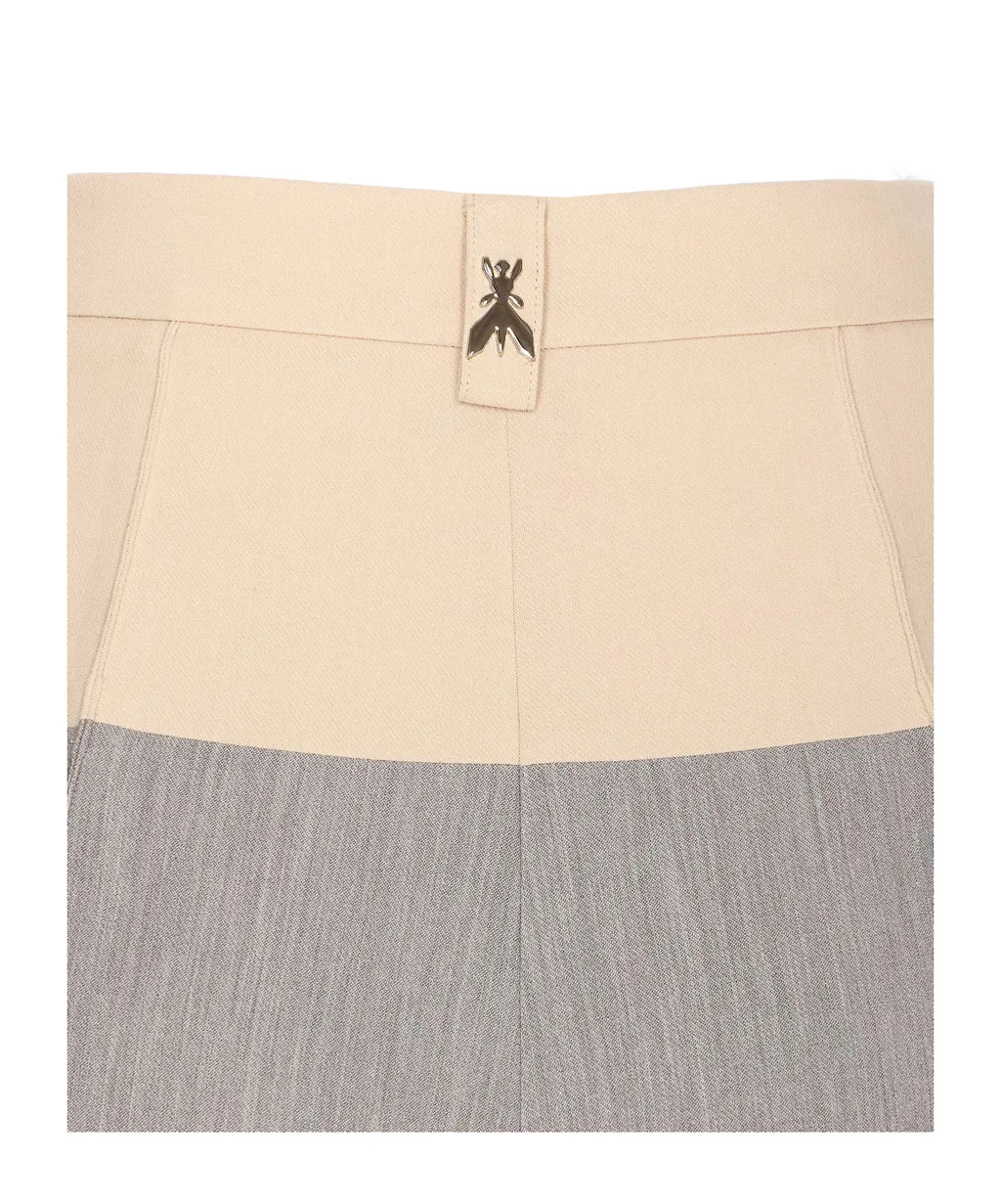 Patrizia Pepe Two-Tone Straight Pants