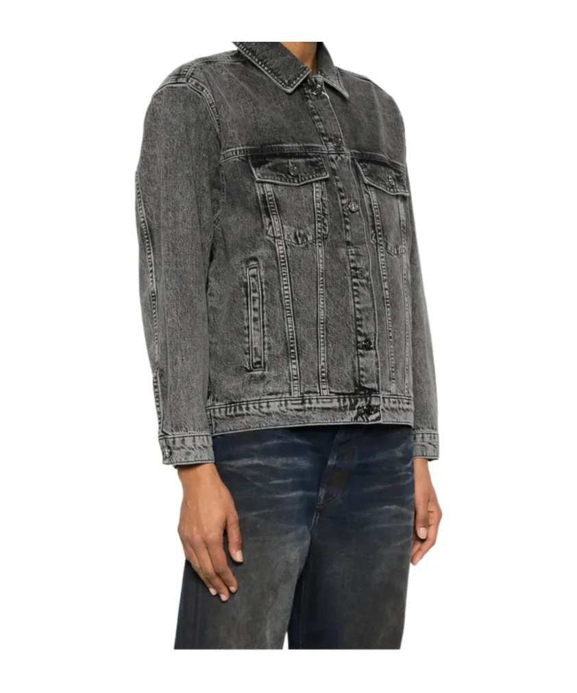 Anine Bing Rory Button-Up Denim Jacket