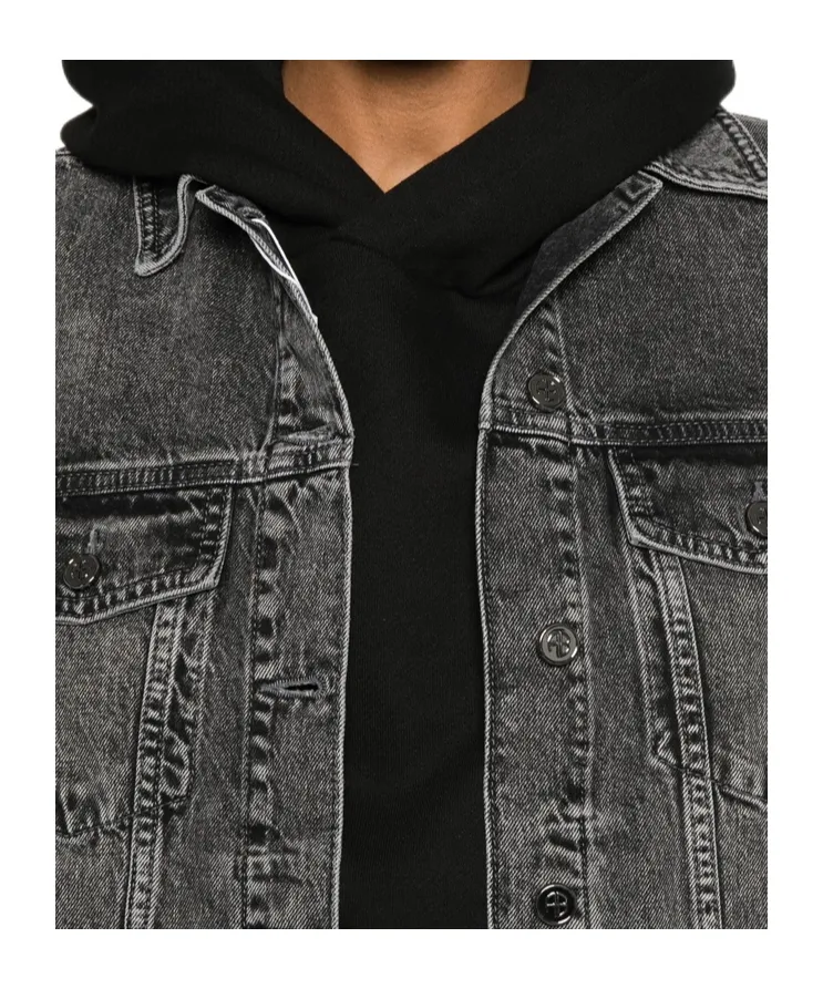 Anine Bing Rory Button-Up Denim Jacket