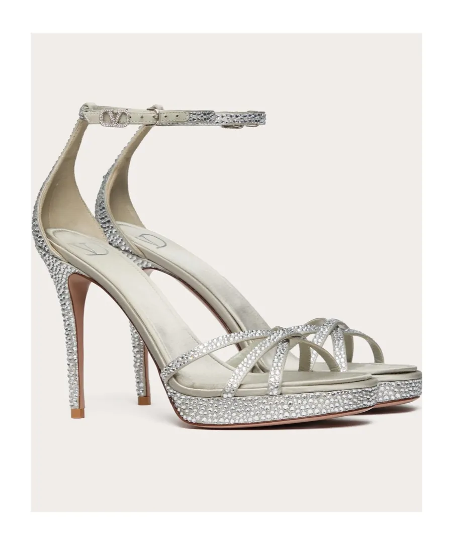 Valentino Eveninglam Embellished Platform Sandals