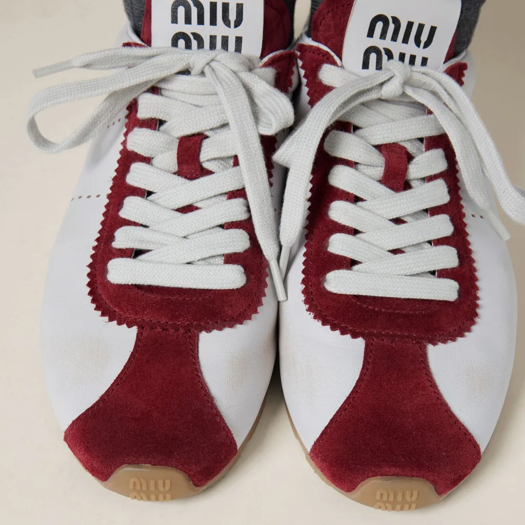 Miu Miu Plume Two-Toned Sneakers