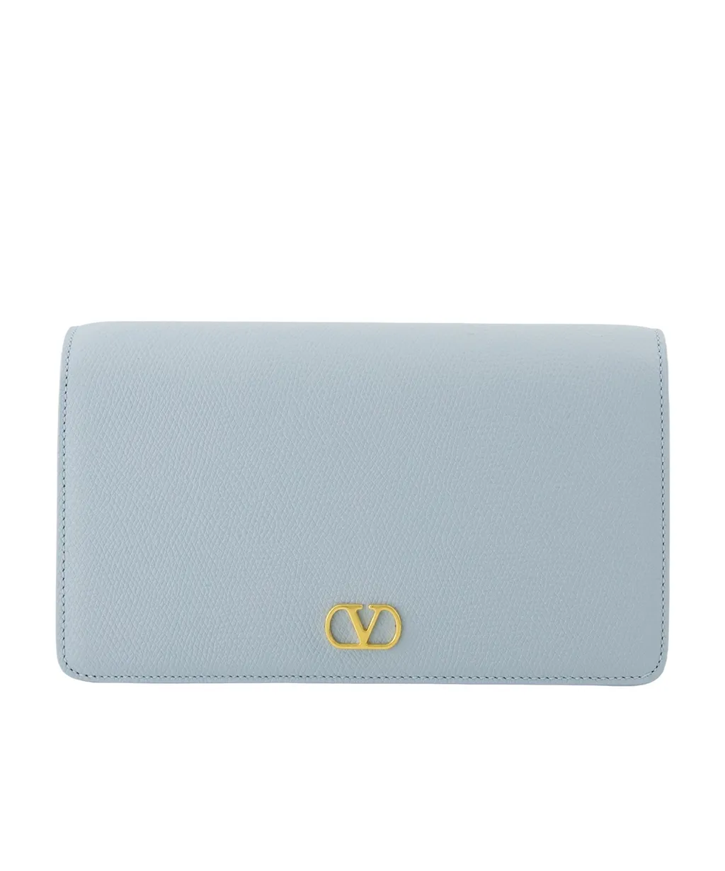 Valentino Vlogo Plaque Foldover Top Mini Shoulder Bag