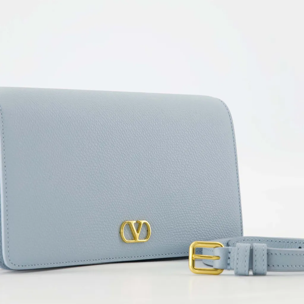Valentino Vlogo Plaque Foldover Top Mini Shoulder Bag