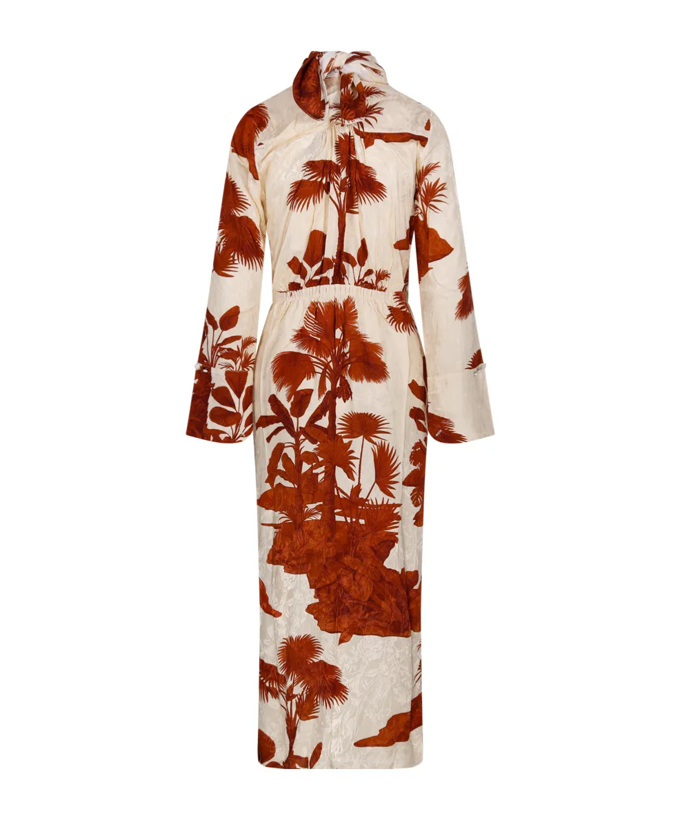 Johanna Ortiz Tropical Print Wrap Dress