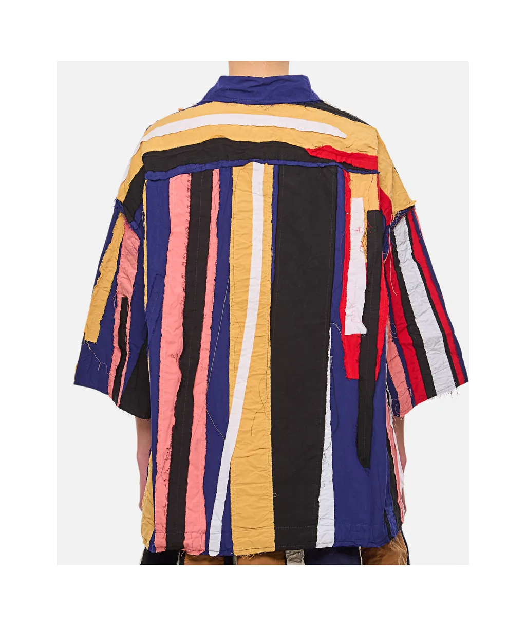 Striped Patchwork Shirt