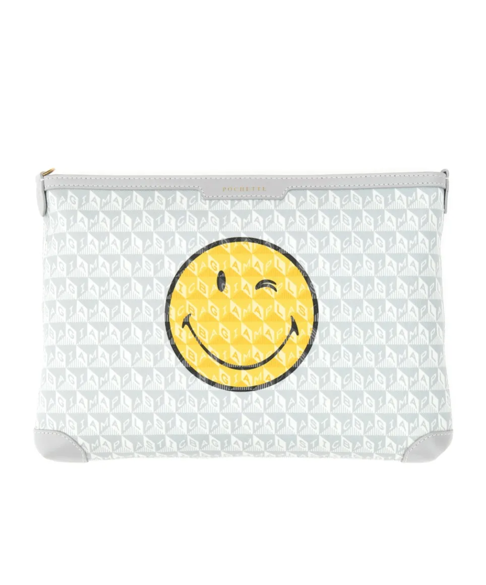 Smiley Face Zipper Handbag
