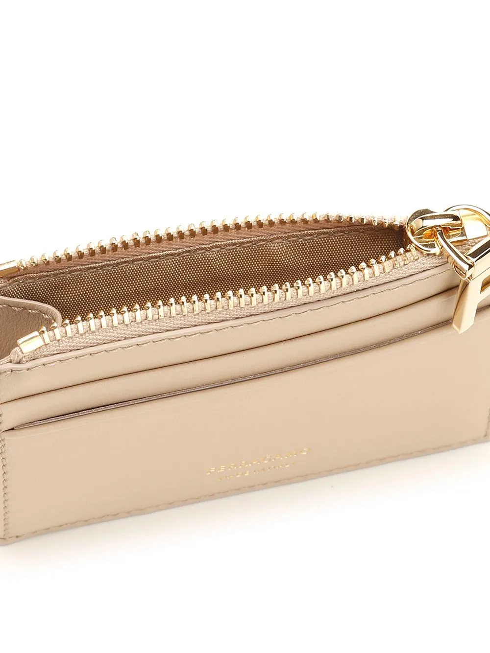 Ferragamo Logo Printed Zipped Cardholder