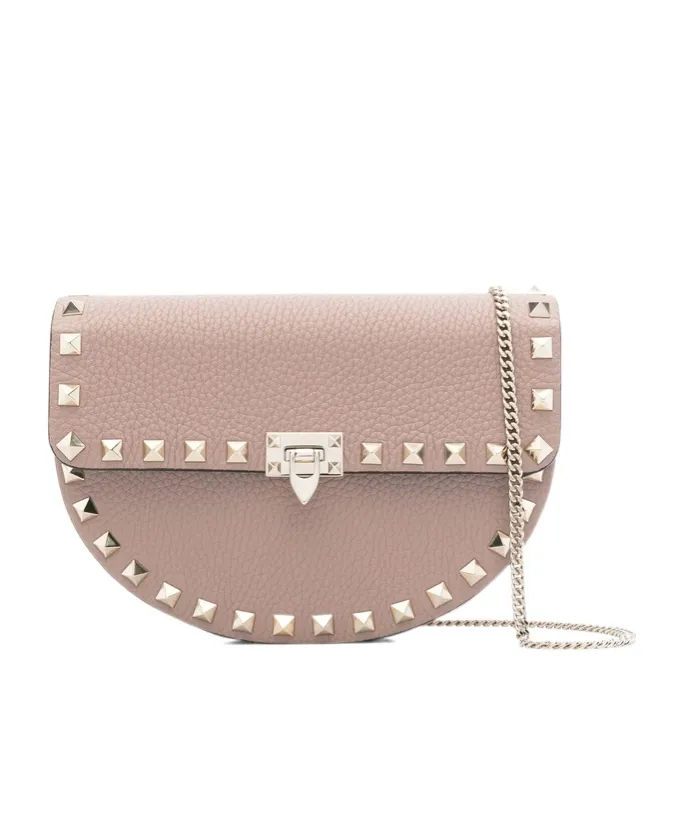 Valentino Garavani Rockstud Foldover Top Crossbody Bag