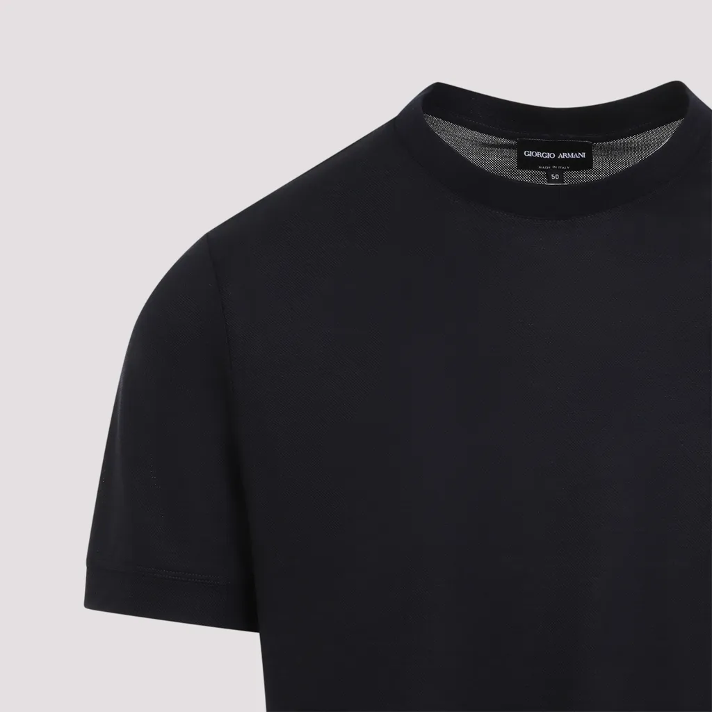 Short-Sleeved Knitted T-Shirt