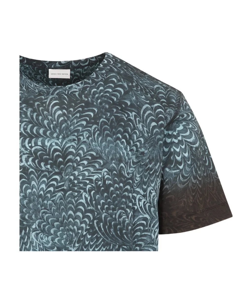 Dries Van Noten Allover Printed Crewneck T-Shirt