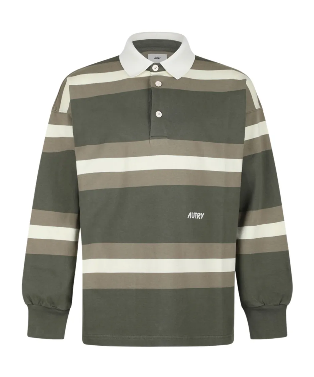 Autry Logo Embroidered Polo Shirt