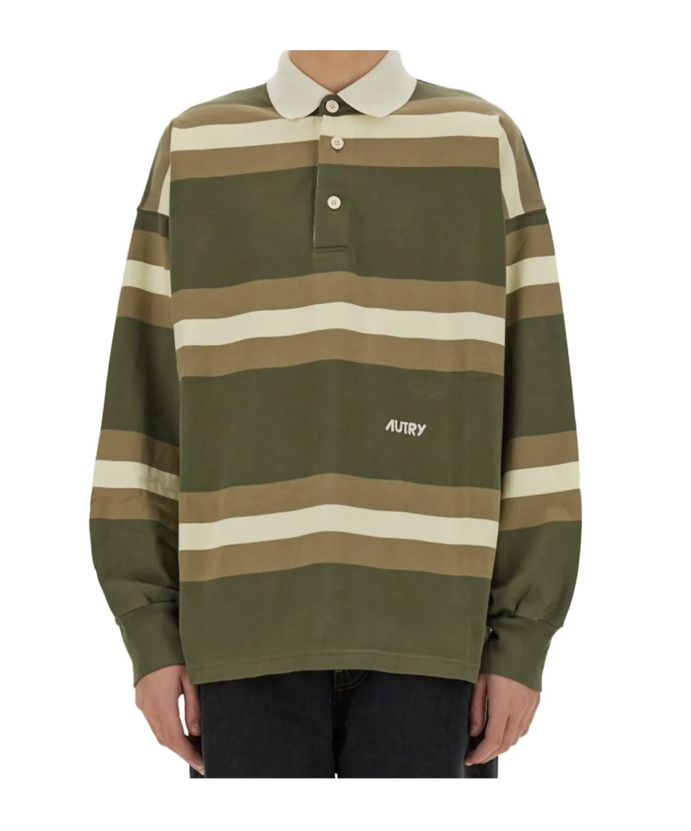 Autry Logo Embroidered Polo Shirt