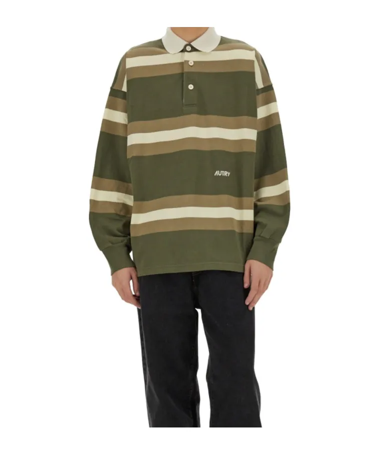 Autry Logo Embroidered Polo Shirt