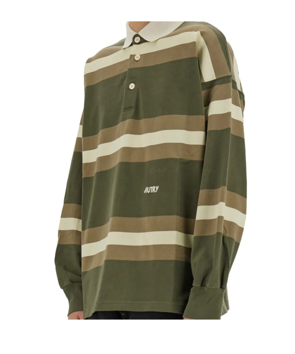 Autry Logo Embroidered Polo Shirt