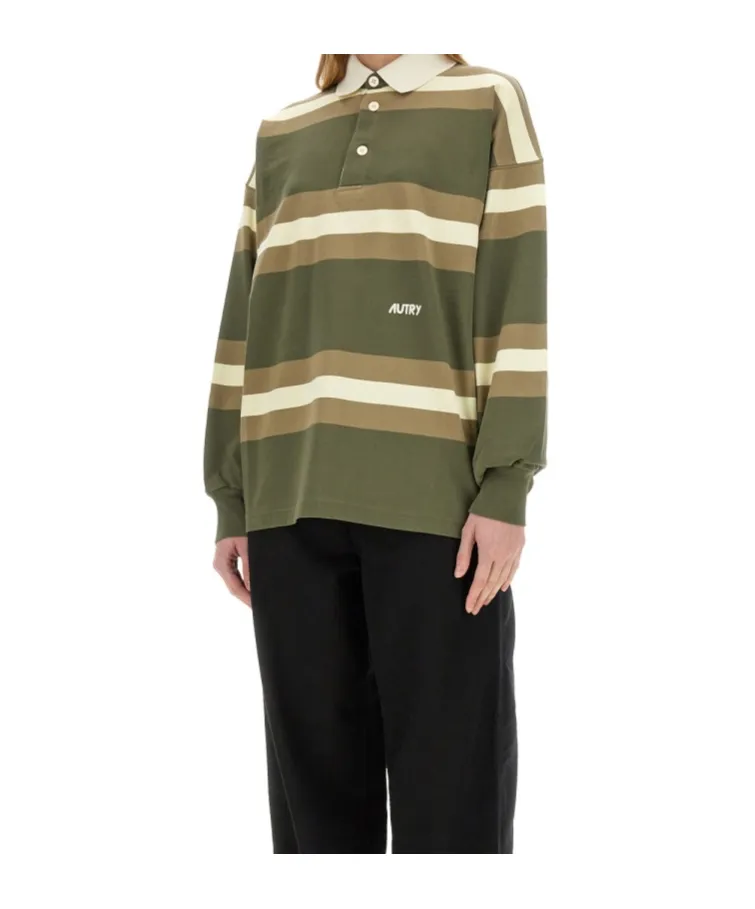 Autry Logo Embroidered Polo Shirt
