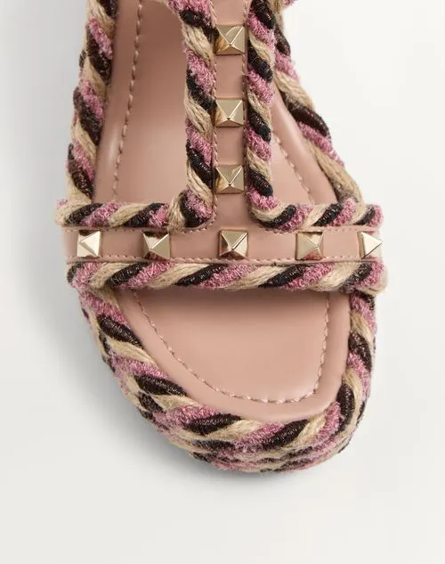 Valentino Garavani Rockstud Slip-On Wedge Sandals