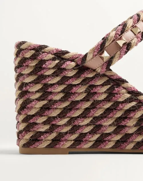 Valentino Garavani Rockstud Slip-On Wedge Sandals