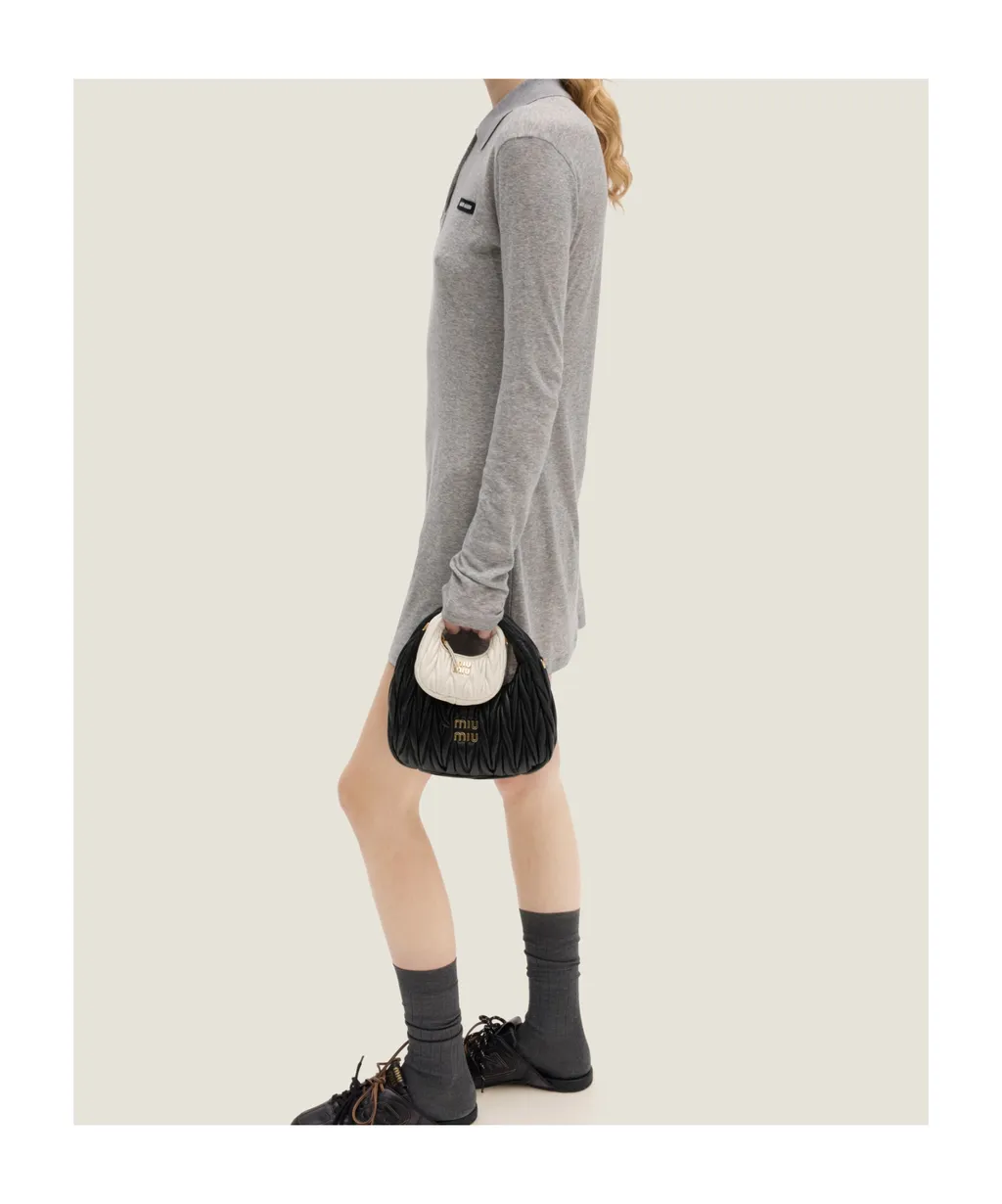 Ribbed Jersey Mini-Dress