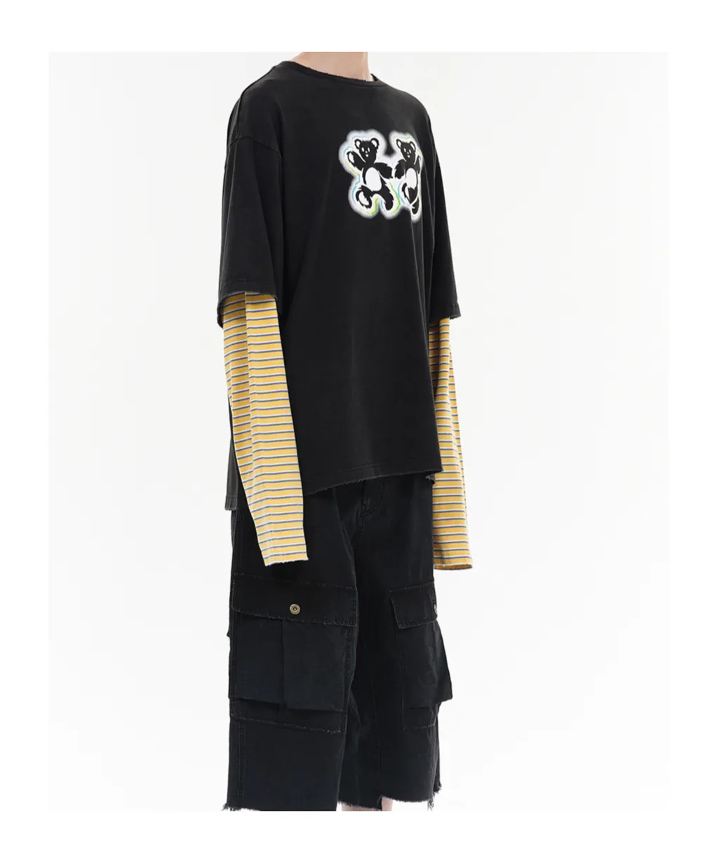 Teddy-Twins Layered T-Shirt