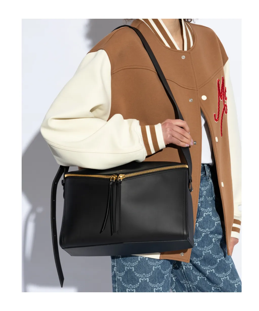 Zippered Shoulder Bag