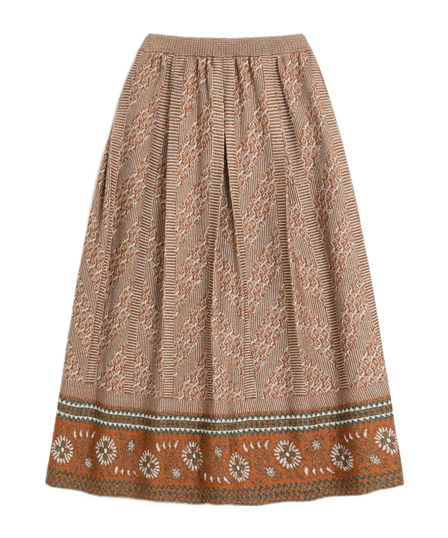 Valentino All-Over Patterned Knitted Skirt
