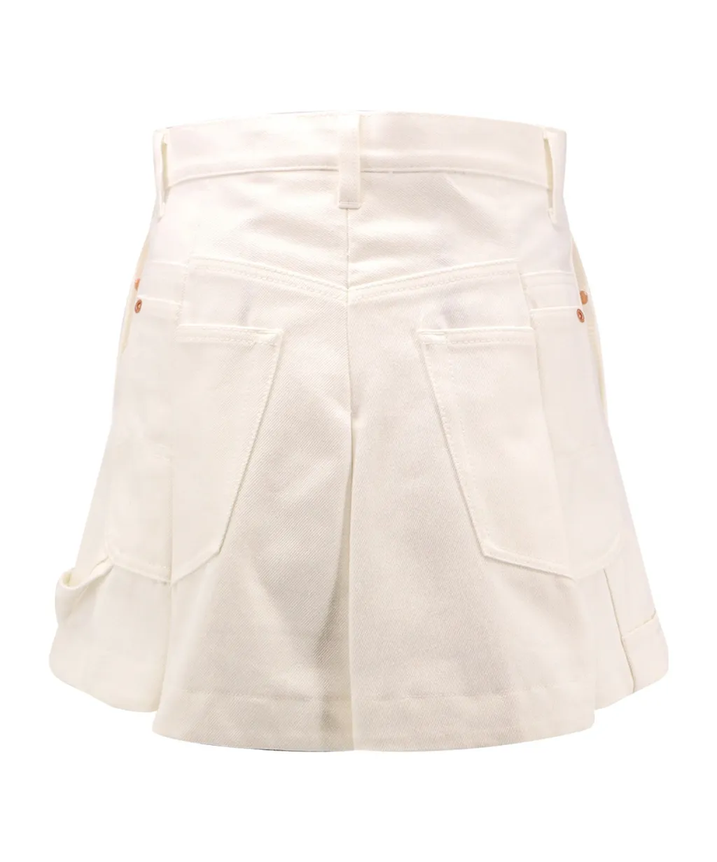 Sacai Pleated Folded Shorts