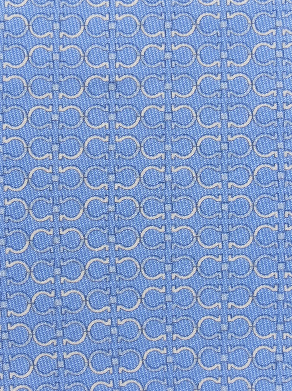 Gancini Printed Silk Tie