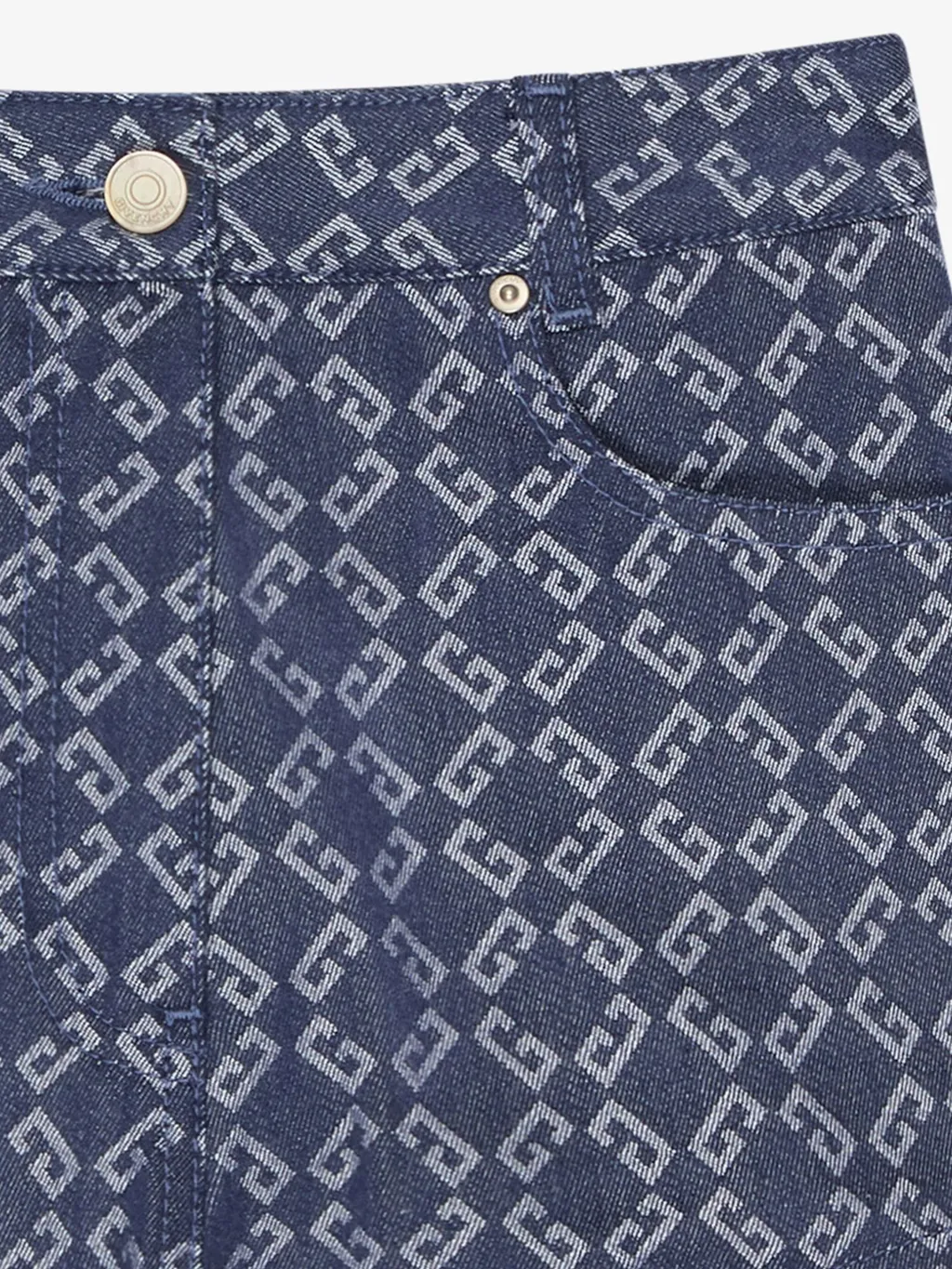Givenchy Monogram Denim Shorts