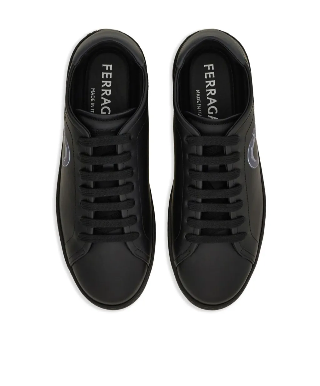 Ferragamo Double Gancini Lace-Up Sneakers
