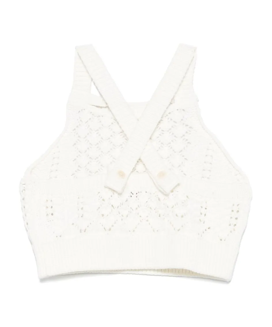 Il Gufo Crochet Top