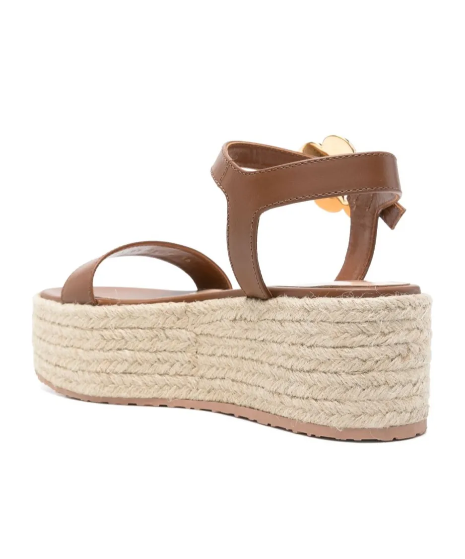 Straw Thick Sole Sandals
