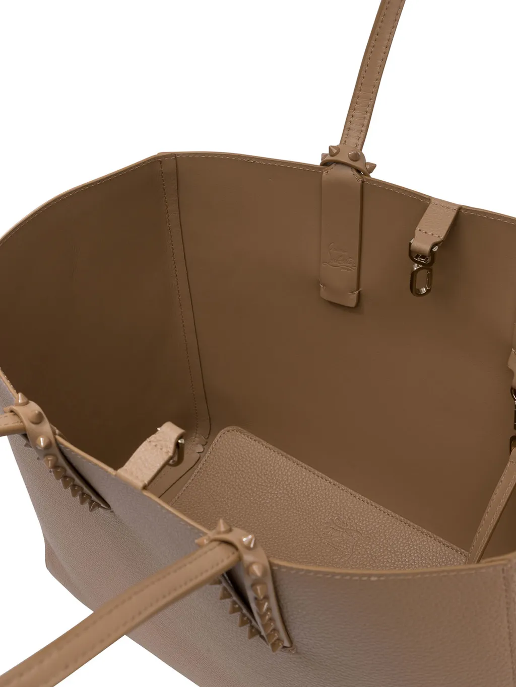 Christian Louboutin Cabata Stud Detailed Small Tote Bag