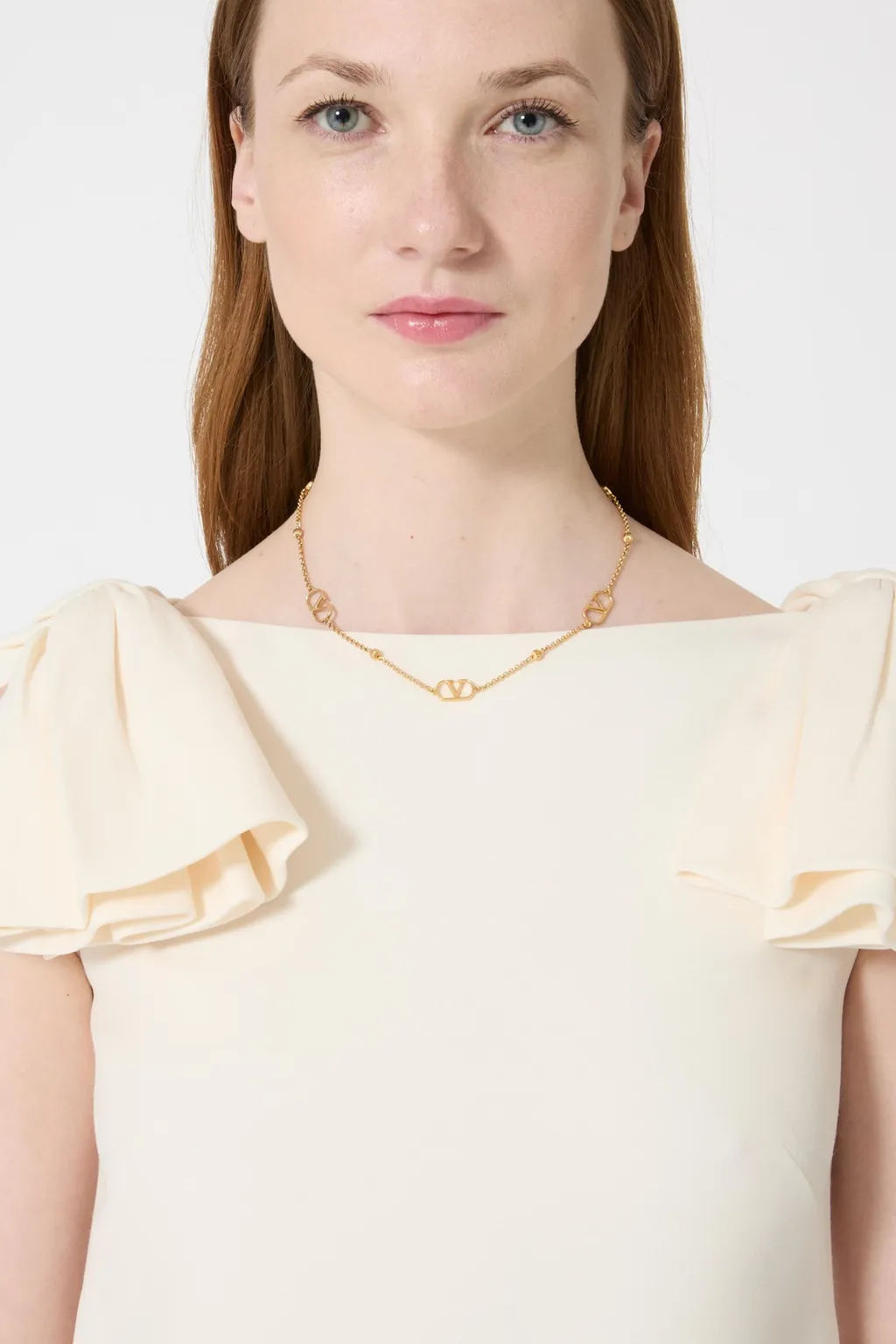 Valentino	Vlogo Signature Chained Necklace