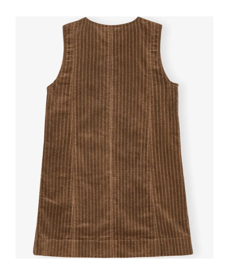 Brown Corduroy Mini Dress