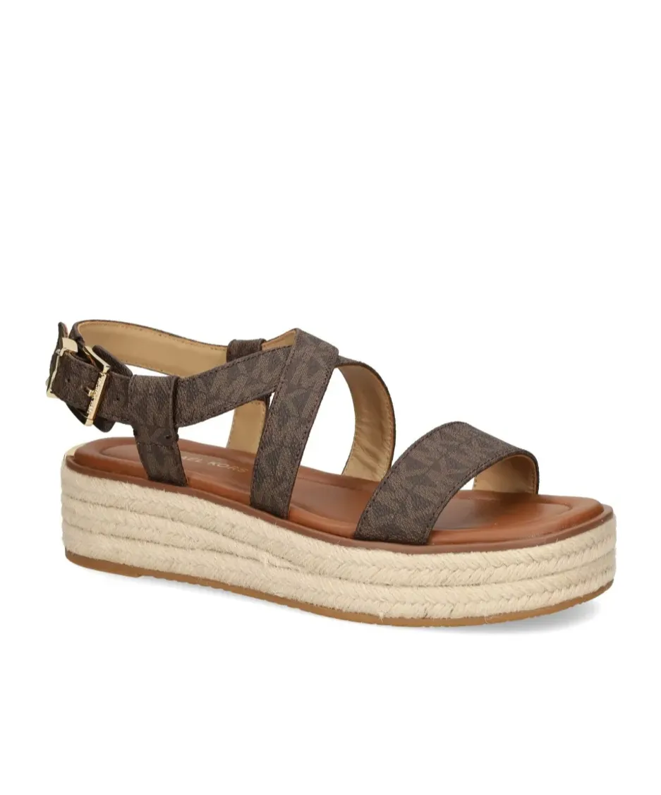 Michael Michael Kors Lynn Signature Logo Platform Espadrille Sandals
