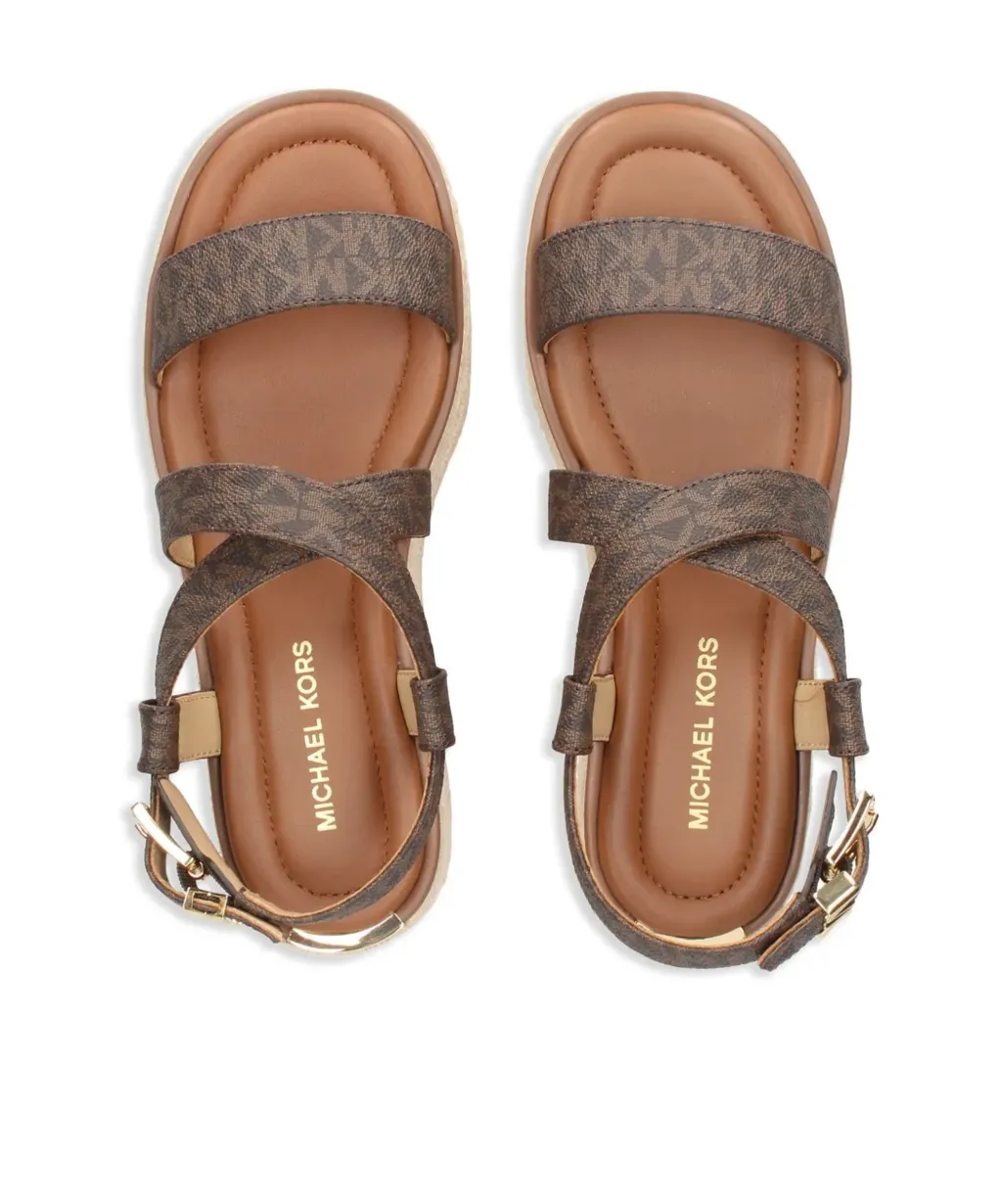 Michael Michael Kors Lynn Signature Logo Platform Espadrille Sandals