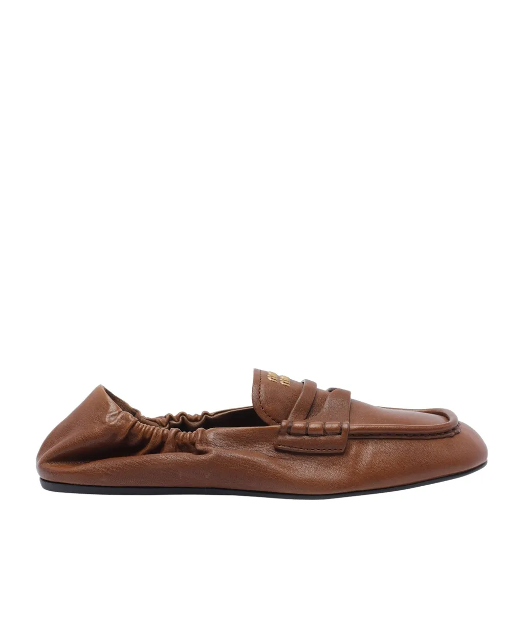 Miu Miu Square Toe Loafers