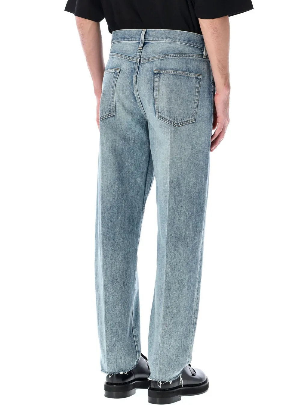 Fear Of God Straight-Leg Frayed-Edge Jeans