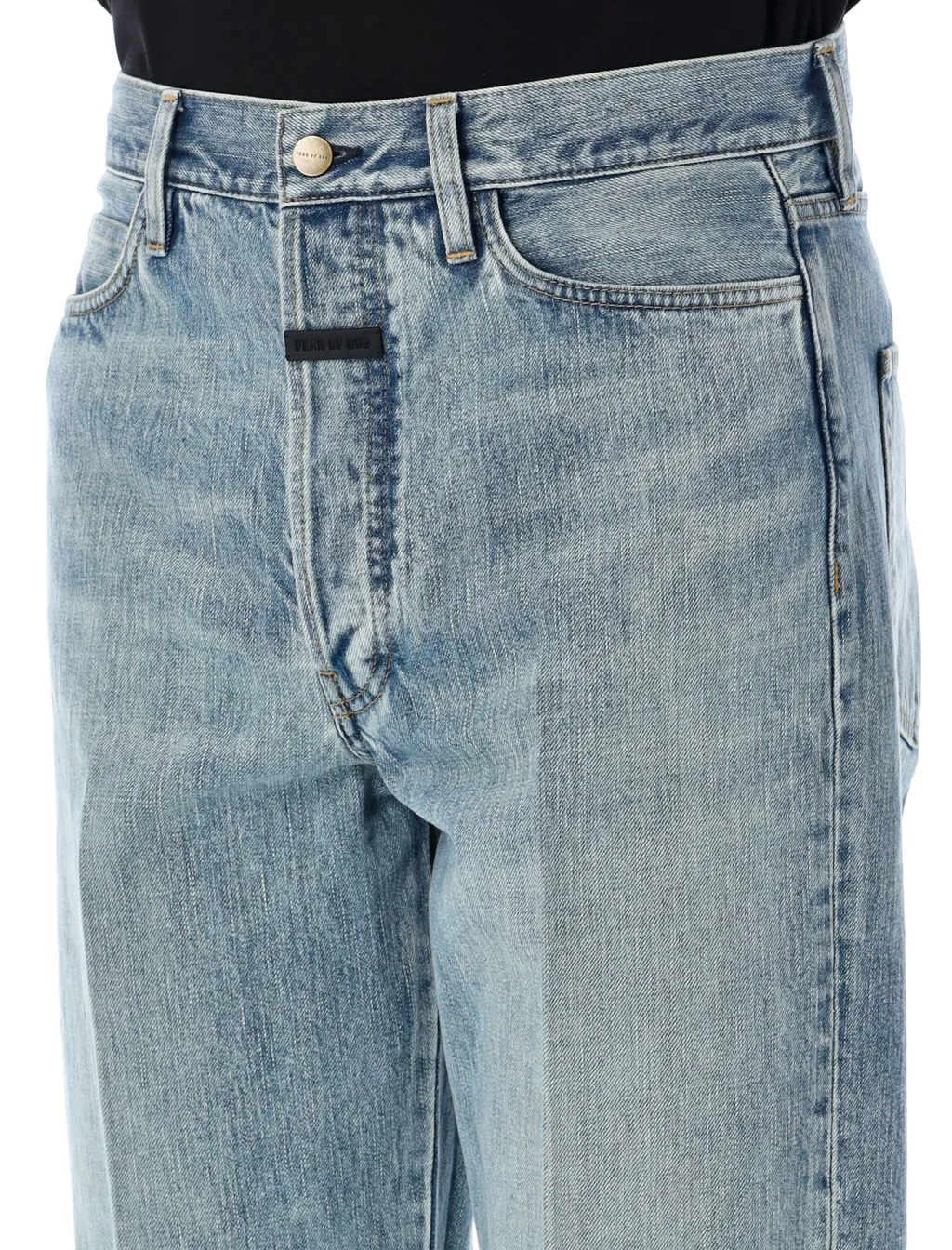 Fear Of God Straight-Leg Frayed-Edge Jeans