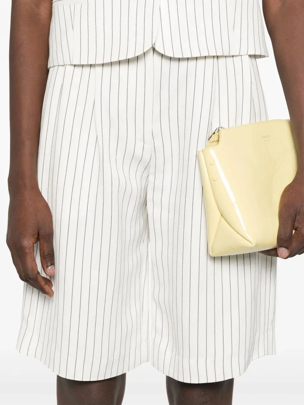 Loulou Studio Piera Striped Bermuda Shorts