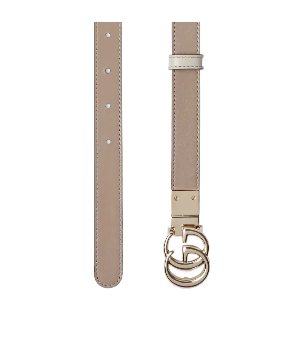 Gucci Gg Marmont Reversible Thin Belt