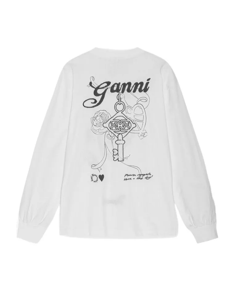 Ganni Re-Cut Heavy Long Sleeve T-Shirt