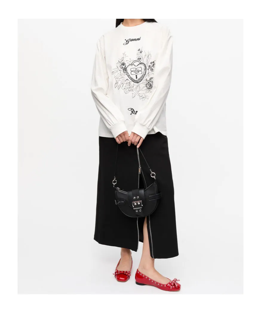 Ganni Re-Cut Heavy Long Sleeve T-Shirt