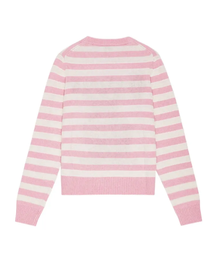 Ganni Striped Graphic Bunny Jumper