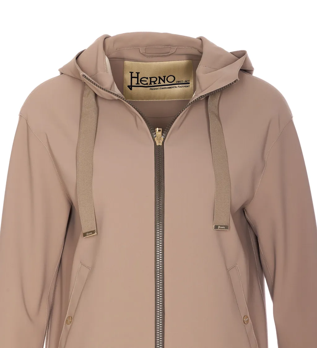 Herno Zip-Up Hooded Jacket