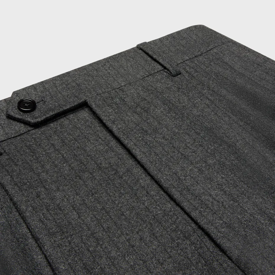 Shorts In Cashmere And Wool Flannel