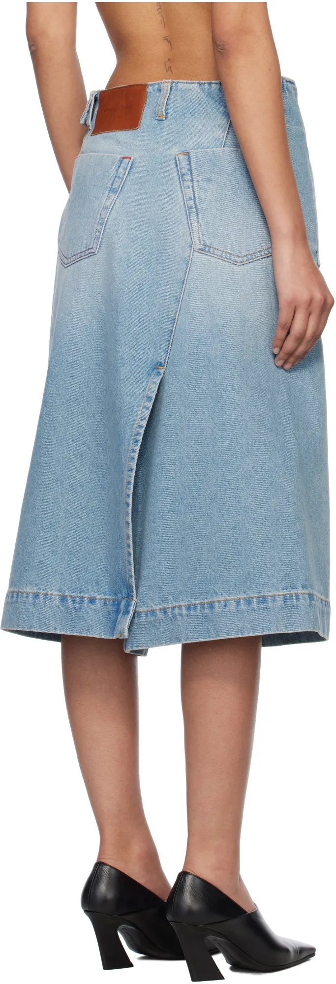 Denim Midi Skirt
